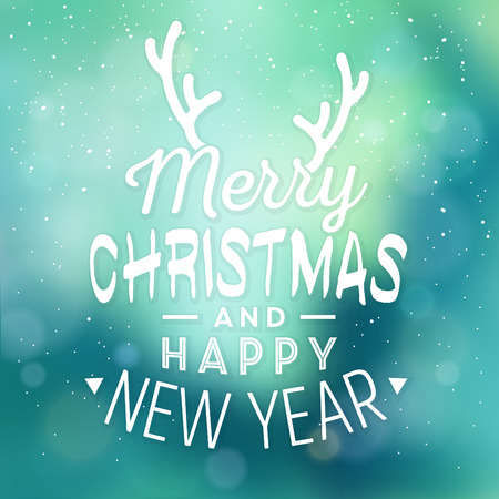 Typographic holiday design.のイラスト素材