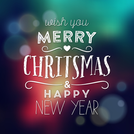 Typographic holiday design.のイラスト素材
