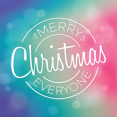 Typographic Christmas Designのイラスト素材