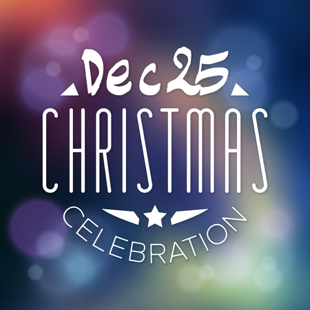 Typographic Christmas Designのイラスト素材