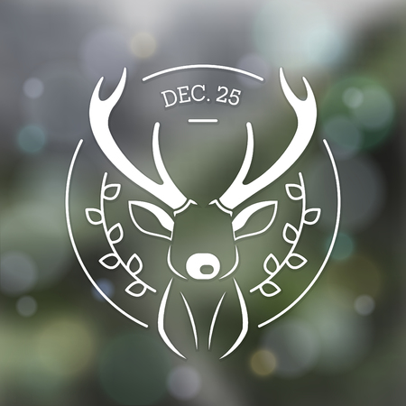 Typographic holiday design.のイラスト素材