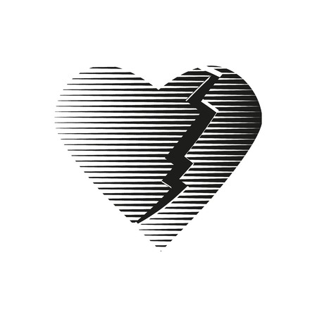 Tulip in black and white square illustrationのイラスト素材