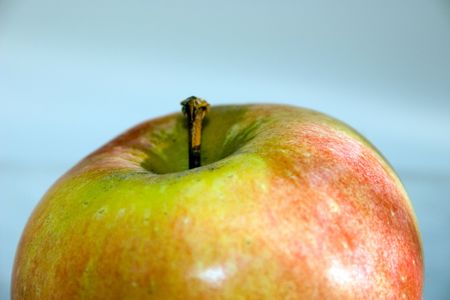 apple, red, yellow, food, eating, healthyの写真素材