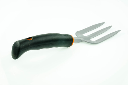 Gardening tools on white backgroundの写真素材