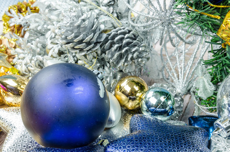 Christmas team,Small Handmade gift Christmas gift,Christmas presents with  on wooden backgroundの写真素材