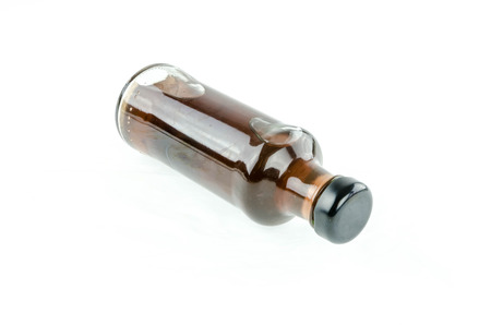 berry mix juice in a bottle on a white background.の写真素材