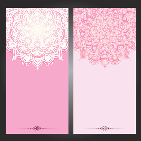 Wedding invitation or card . Flower Mandala . Vintage decorative elements. pattern,Islam, Arabic, Indian, turkish, pakistan, chinese. Round Ornament Pattern, vectorのイラスト素材