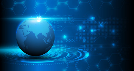 abstract world map digital texture pattern technology innovation concept background.のイラスト素材