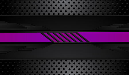 Abstract vector graphic brochure design background purple and black.Trends 2018.のイラスト素材