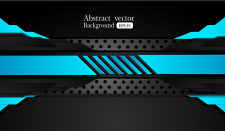 abstract metallic blue black frame design innovation concept layout background.のイラスト素材