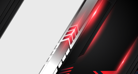 abstract metallic red black frame layout modern tech design template backgroundのイラスト素材