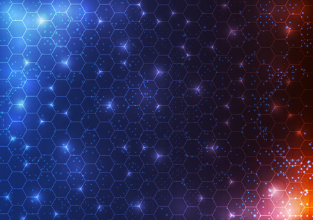 abstract circle sci fi futuristic technology innovation concept background.のイラスト素材