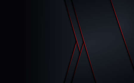 abstract metallic red black frame layout design tech innovation concept background.vectorの写真素材