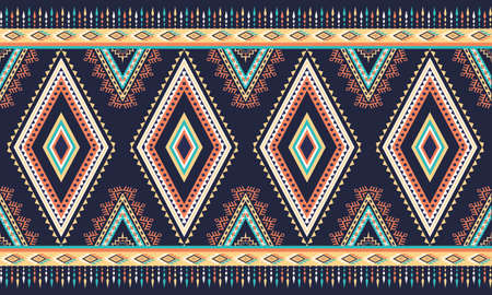 Geometric ethnic pattern oriental. seamless pattern. Design for fabric, curtain, background, carpet, wallpaper, clothing, wrapping, Batik, fabric,Vector illustration. pattern styのイラスト素材