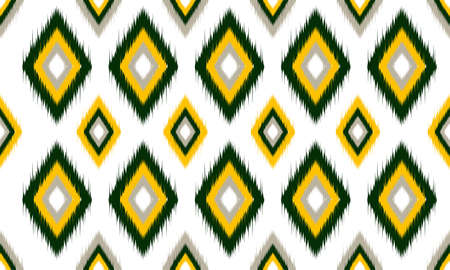 Geometric ethnic oriental ikat pattern traditional Design for background,carpet,wallpaper,clothing,wrapping,Batik,fabric,Vector illustration.embroidery style.のイラスト素材