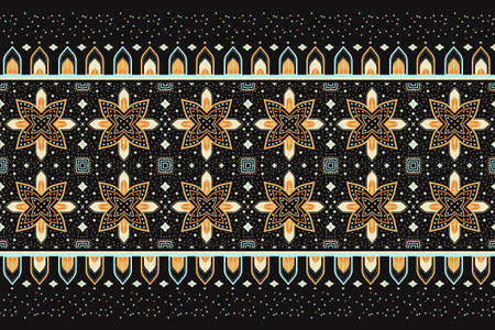 Geometric ethnic pattern oriental. seamless pattern. Design for fabric, curtain, background, carpet, wallpaper, clothing, wrapping, Batik, fabric,Vector illustration. pattern styのイラスト素材