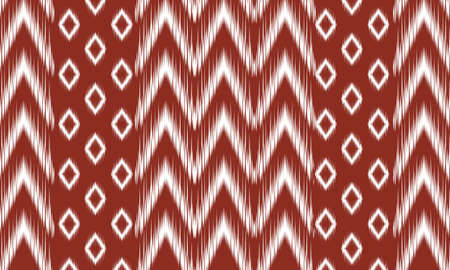 Geometric ethnic oriental ikat pattern traditional Design for background,carpet,wallpaper,clothing,wrapping,Batik,fabric,Vector illustration.embroidery style.のイラスト素材