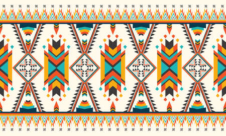 Geometric ethnic pattern oriental. seamless pattern. Design for fabric, curtain, background, carpet, wallpaper, clothing, wrapping, Batik, fabric,Vector illustration. pattern styのイラスト素材