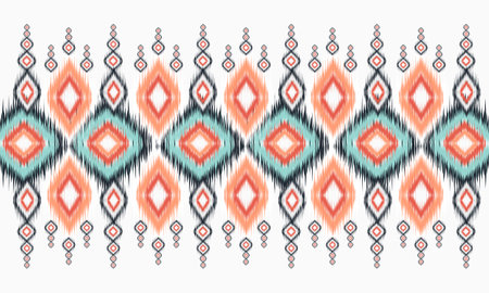 Geometric ethnic pattern oriental. seamless pattern. Design for fabric, curtain, background, carpet, wallpaper, clothing, wrapping, Batik, fabric,Vector illustration. pattern styのイラスト素材