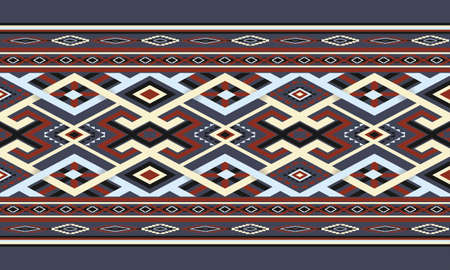 Geometric ethnic pattern oriental. seamless pattern. Design for fabric, curtain, background, carpet, wallpaper, clothing, wrapping, Batik, fabric,Vector illustration. pattern styのイラスト素材