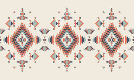 Geometric ethnic pattern oriental. seamless pattern. Design for fabric, curtain, background, carpet, wallpaper, clothing, wrapping, Batik, fabric,Vector illustration. pattern styのイラスト素材