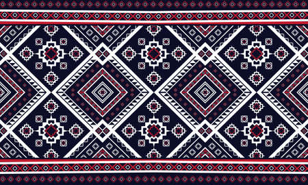 Geometric ethnic pattern oriental. seamless pattern. Design for fabric, curtain, background, carpet, wallpaper, clothing, wrapping, Batik, fabric,Vector illustration. pattern styの写真素材