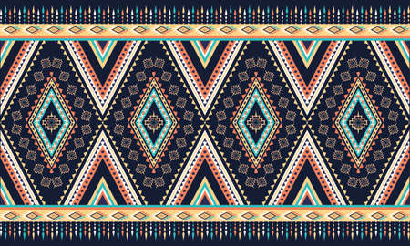 Geometric ethnic pattern oriental. seamless pattern. Design for fabric, curtain, background, carpet, wallpaper, clothing, wrapping, Batik, fabric,Vector illustration. pattern styのイラスト素材