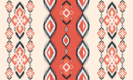 Geometric ethnic pattern oriental. seamless pattern. Design for fabric, curtain, background, carpet, wallpaper, clothing, wrapping, Batik, fabric,Vector illustration. pattern styleのイラスト素材