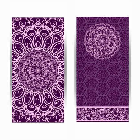 Purple wedding card backgroundのイラスト素材