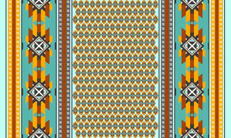 Oriental ethnic seamless pattern vector traditional background Design for...