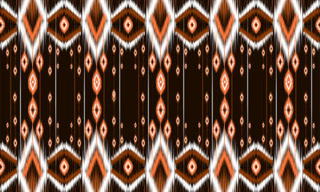 Ikat geometric folklore ornament with diamonds.Design forbackground,carpet,wallpaper,clothing,wrapping,Batik, fabric, Vector illustration.embroidery style.のイラスト素材