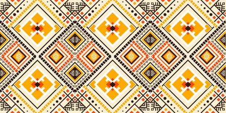 Geometric ethnic pattern seamless.
Design for background,carpet,wallpaper,clothing,wrapping,Batik,fabric,Vector illustration.embroidery style.のイラスト素材