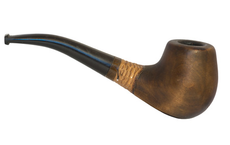 tobacco pipe on isolated white background