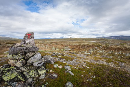 a hiking sign at a hiking route