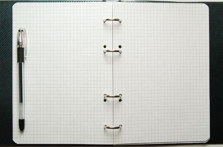 pen and notebookの写真素材