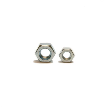 M8 and M6 two screw-nuts isolated, big and small