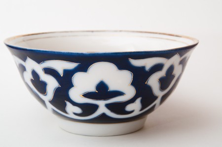 blue cup on white, pialaの写真素材