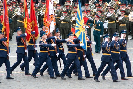 MOSCOW - 6 May 2010: Dress rehearsal of Military Parade on 65th anniversary of Victory in Great...