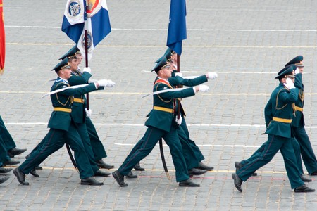 MOSCOW - 6 May 2010: Dress rehearsal of Military Parade on 65th anniversary of Victory in Great...