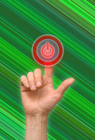 arm press on red button