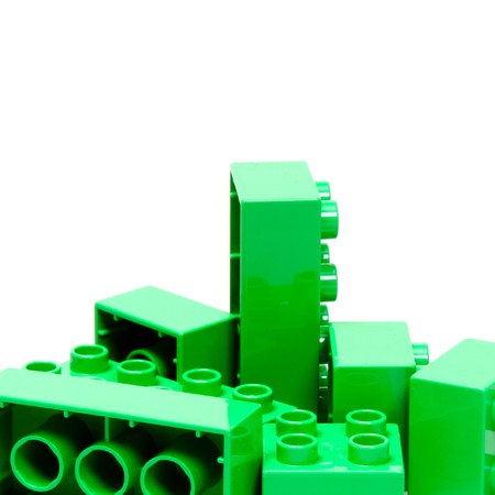 bricks isolated on white