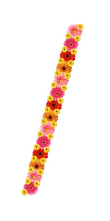 abc, flowers, mathematical sign divisionの写真素材