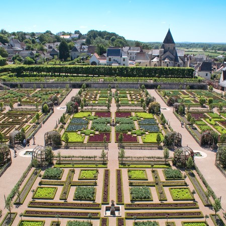 Garden in Villandry, Franceの写真素材