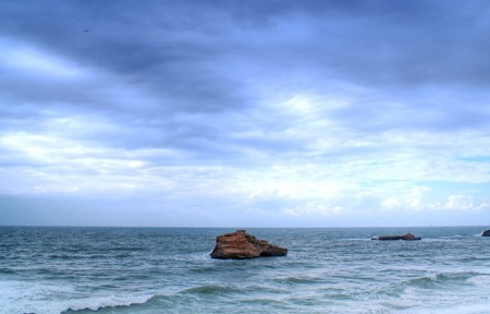 beautiful ocean, seacape, sky and waterの写真素材