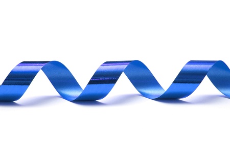 gift ribbon isolated on whiteの写真素材