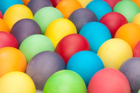 multi color eggs の写真素材