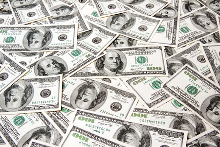 dollars backgroundの写真素材