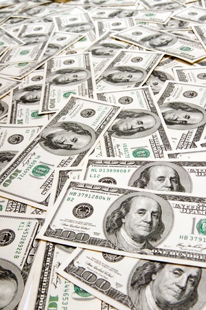 dollars backgroundの写真素材