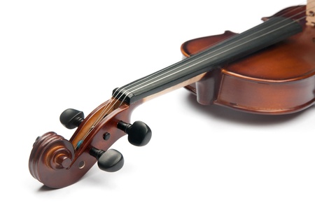 violin isolated on white