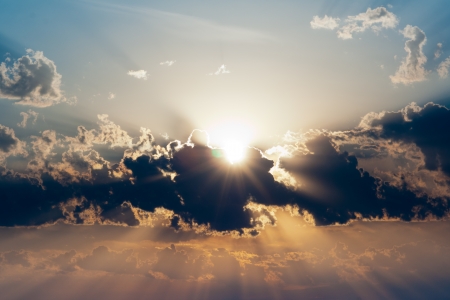 beautiful sundownの写真素材